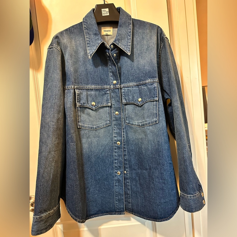 Khaite Jinn denim shirt size 8